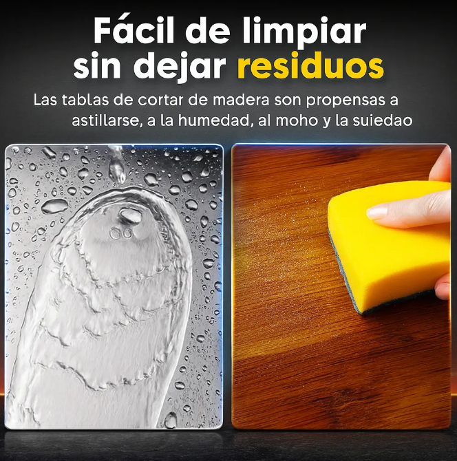 SET X3 TABLA CORTAR COCINA ACEROINOX - ENVÍO GRATIS